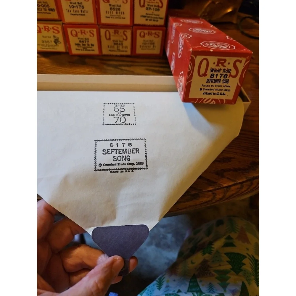 Lot of 14 Vintage QRS Player Piano Rolls